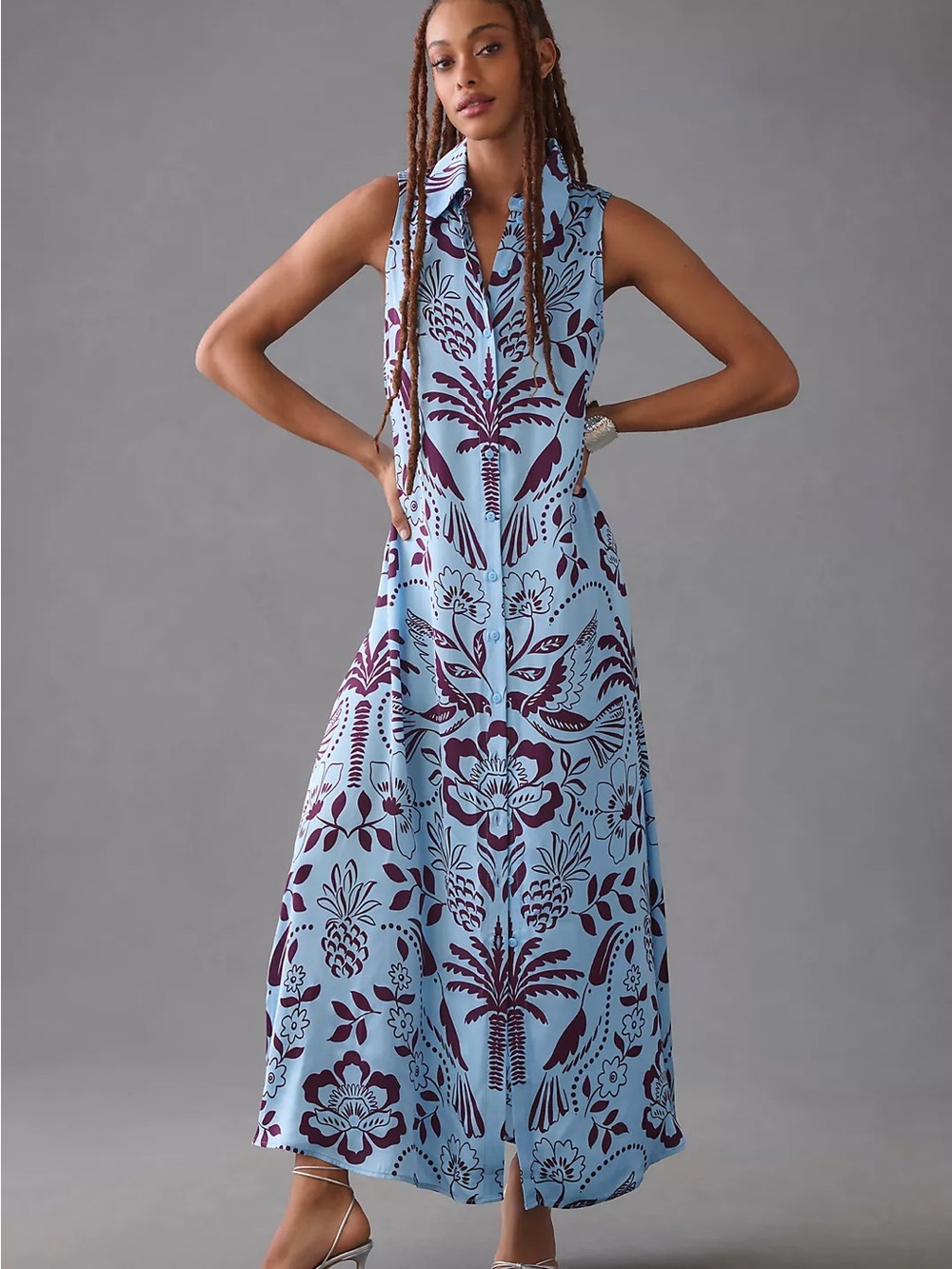 Corey Lynn Calter Anthropologie Sleeveless Shirt Dress NWT Size Small